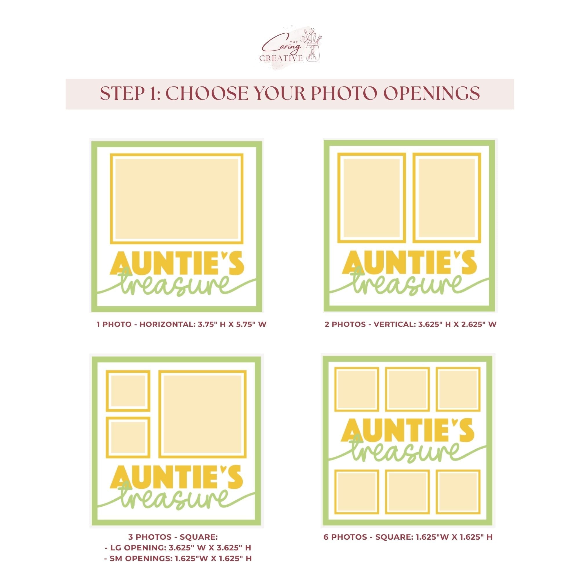 Auntie's Treasure Photo Frame - The Caring Creative