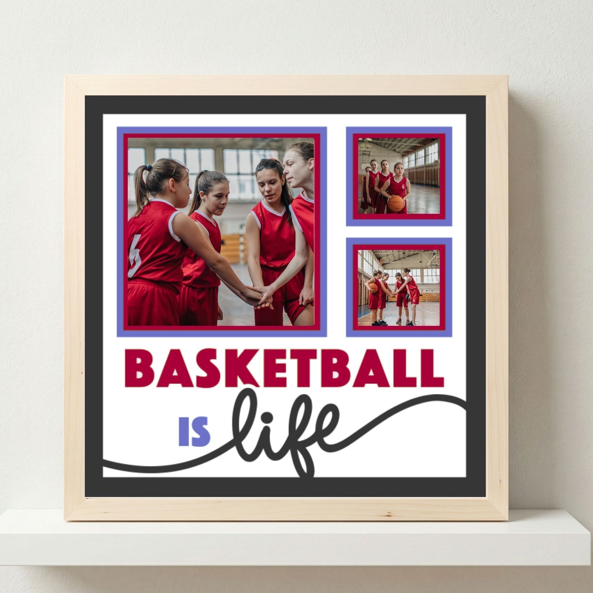Basketball Is Life Photo Frame - The Caring Creative
