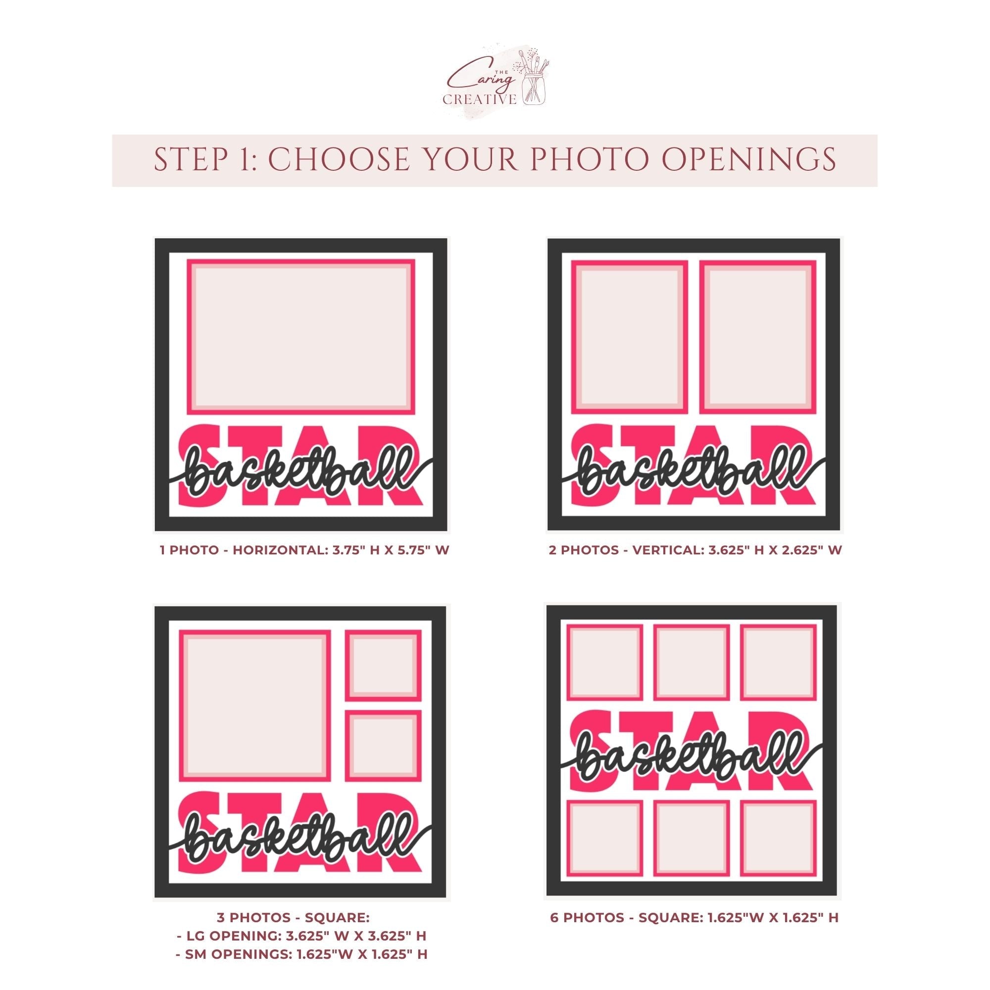 Basketball Star Photo Frame - The Caring Creative