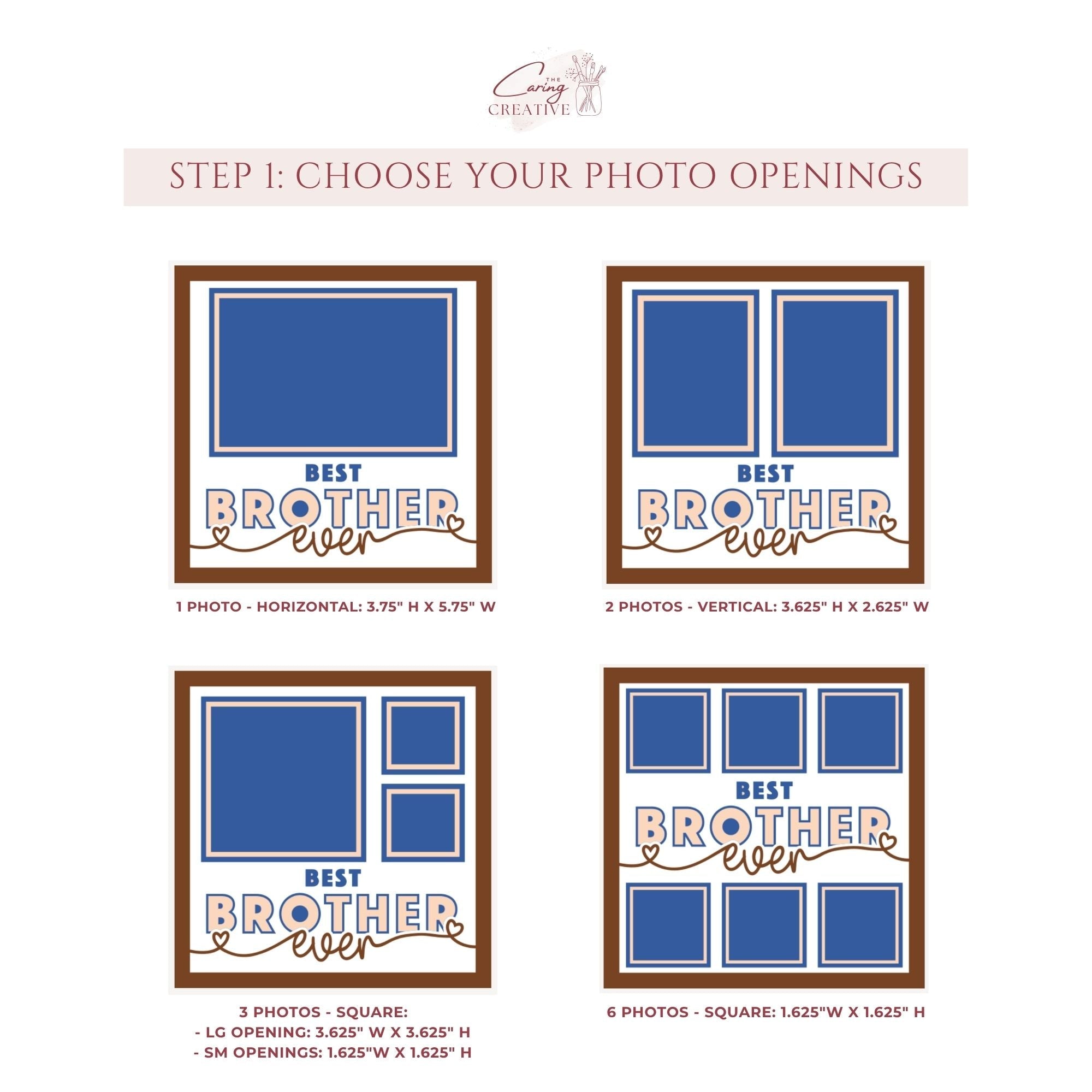 Best Brother Ever Photo Frame - The Caring Creative