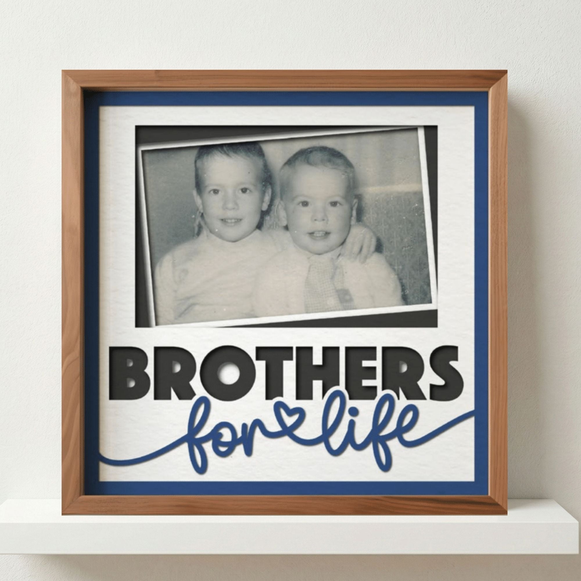 Brothers For Life Photo Frame - The Caring Creative