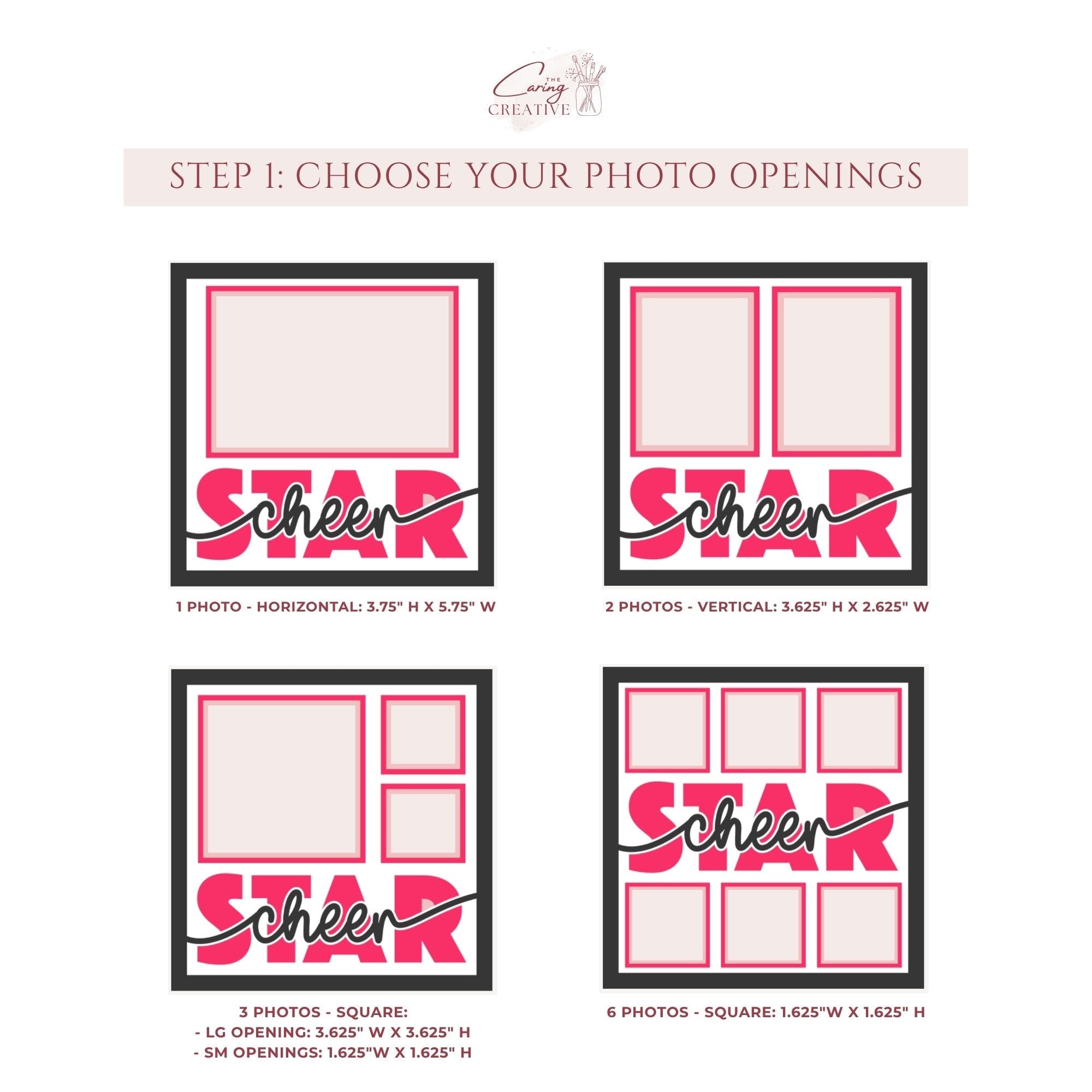 Cheer Star Photo Frame - The Caring Creative