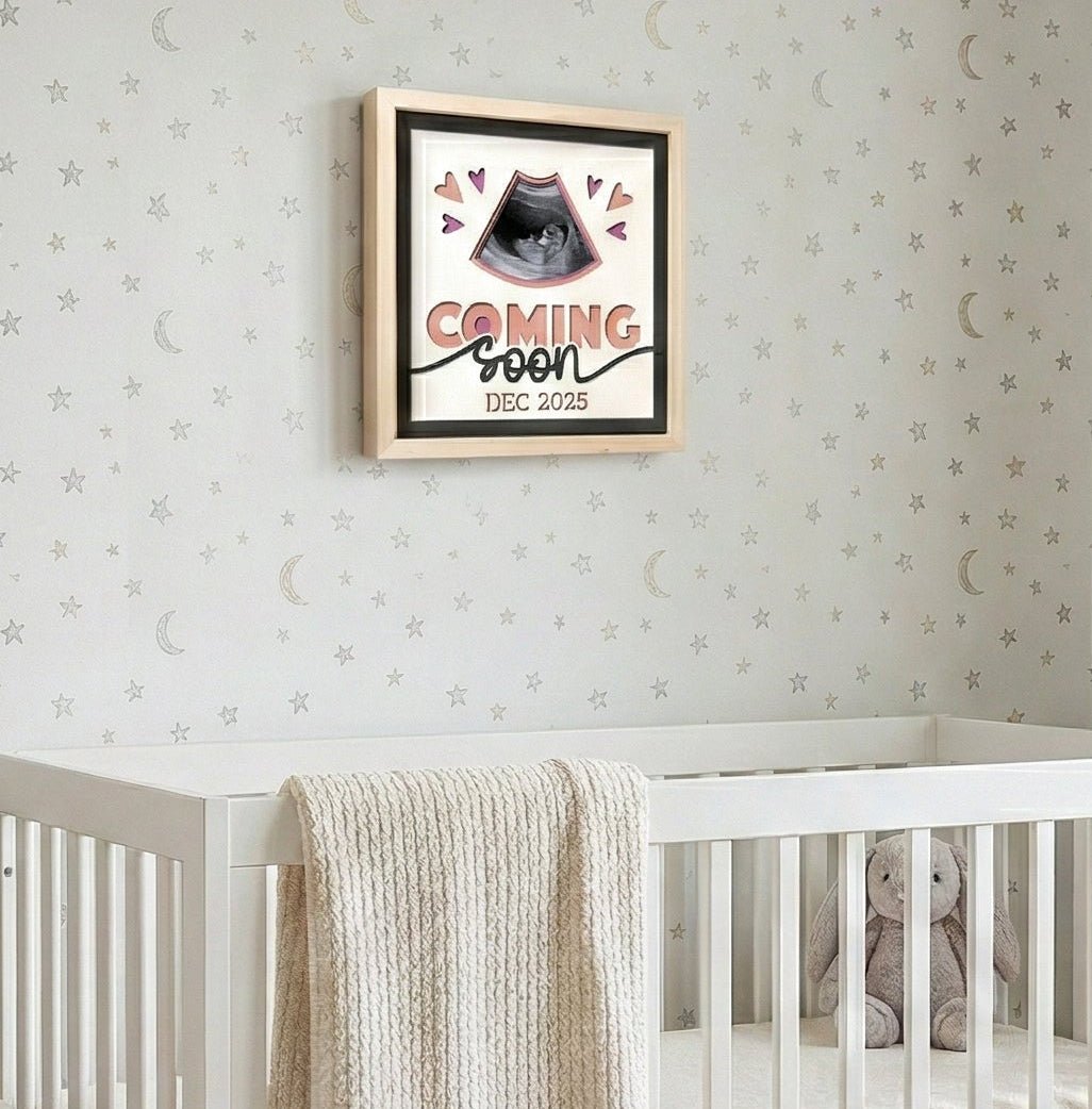 Coming Soon Ultrasound Photo Frame - The Caring Creative
