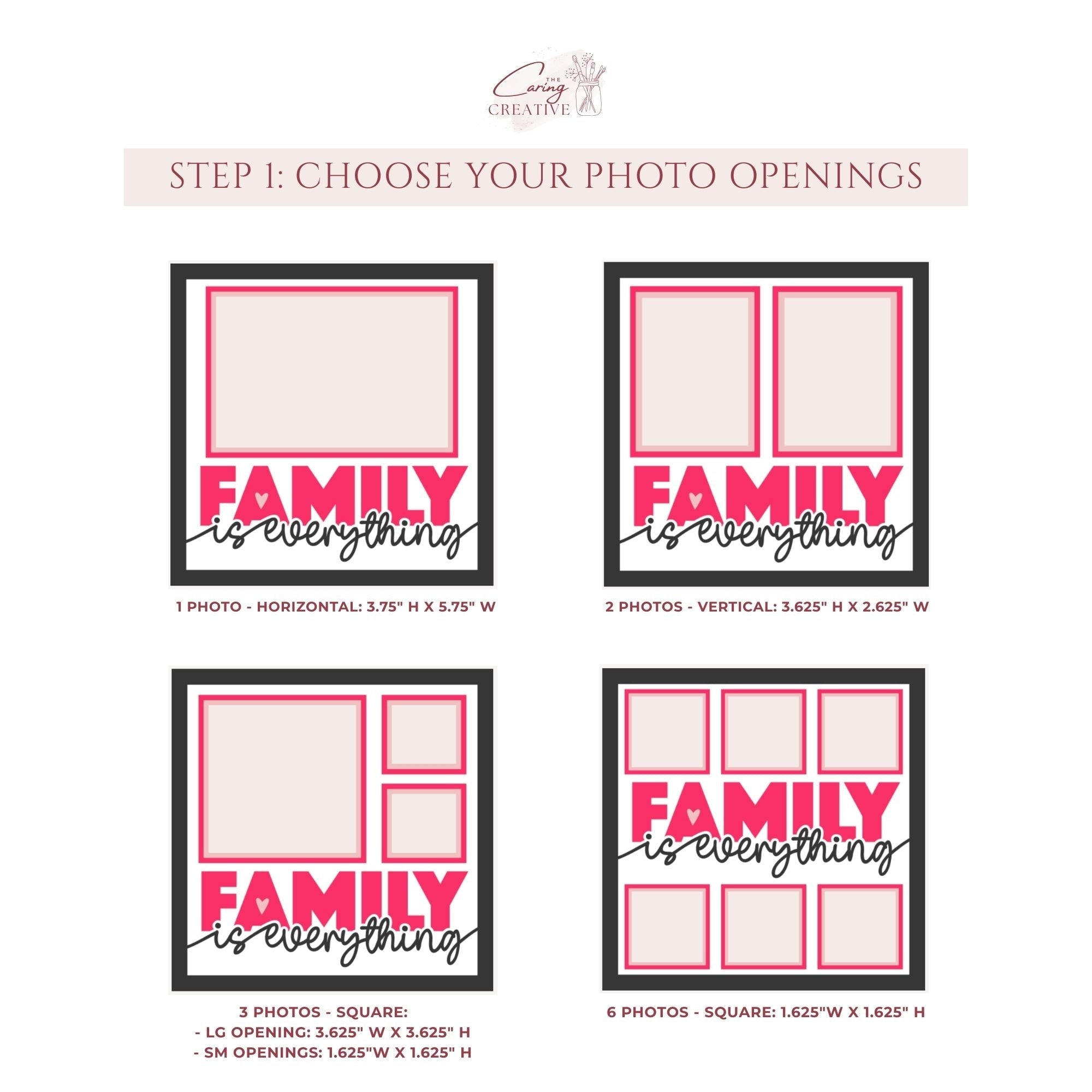 Family Is Everything Photo Frame - The Caring Creative