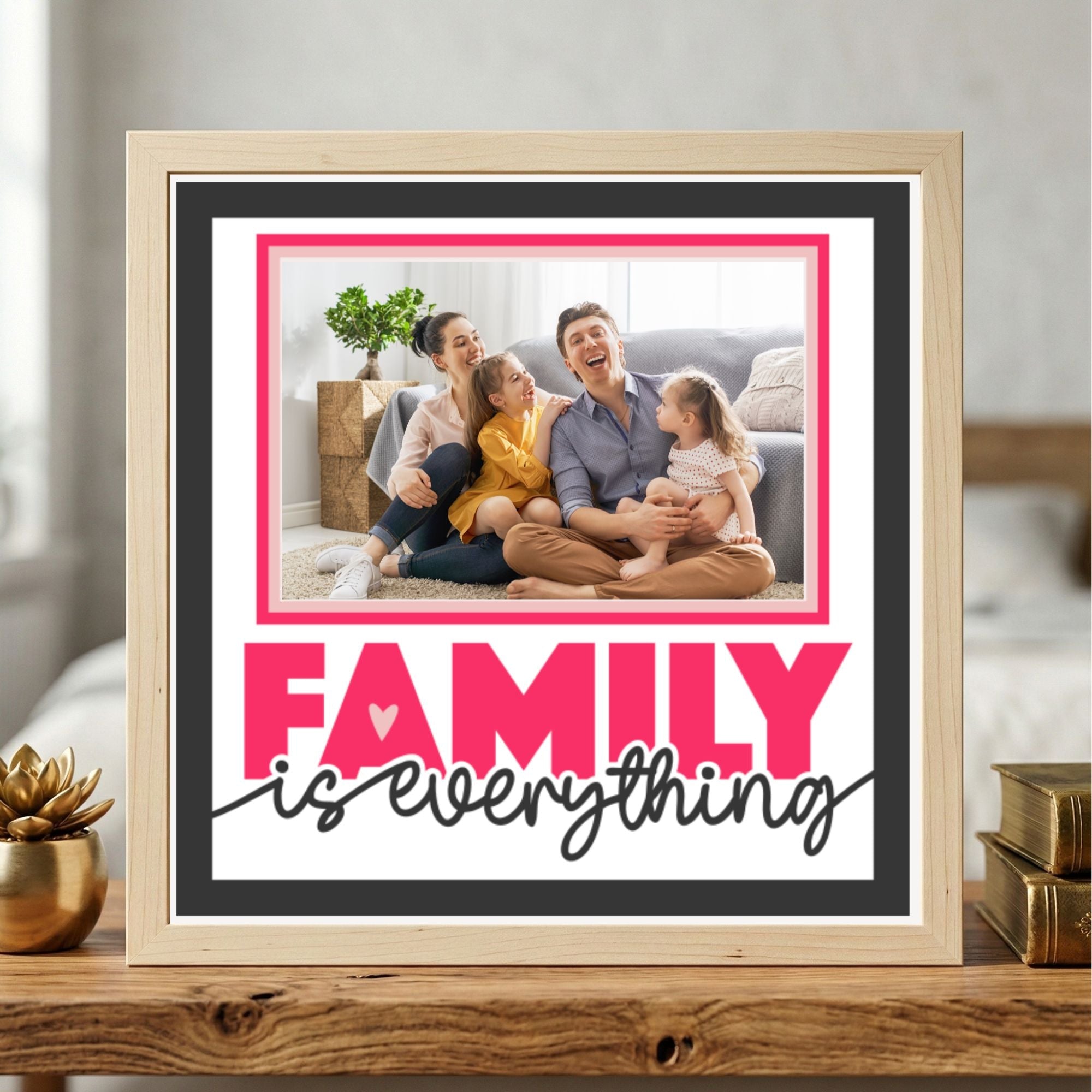 Family Is Everything Photo Frame - The Caring Creative