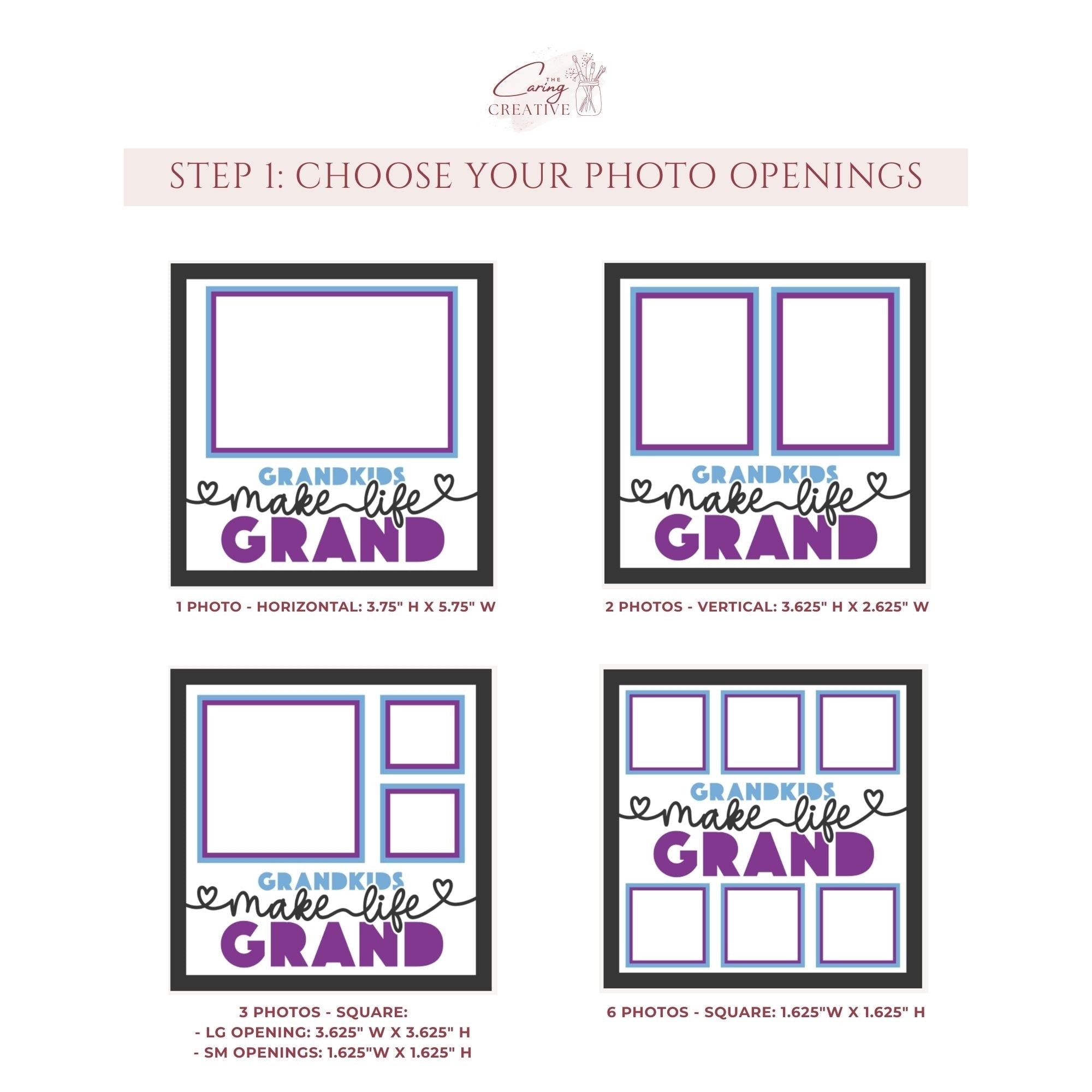 Grandkids Make Life Grand Photo Frame - The Caring Creative