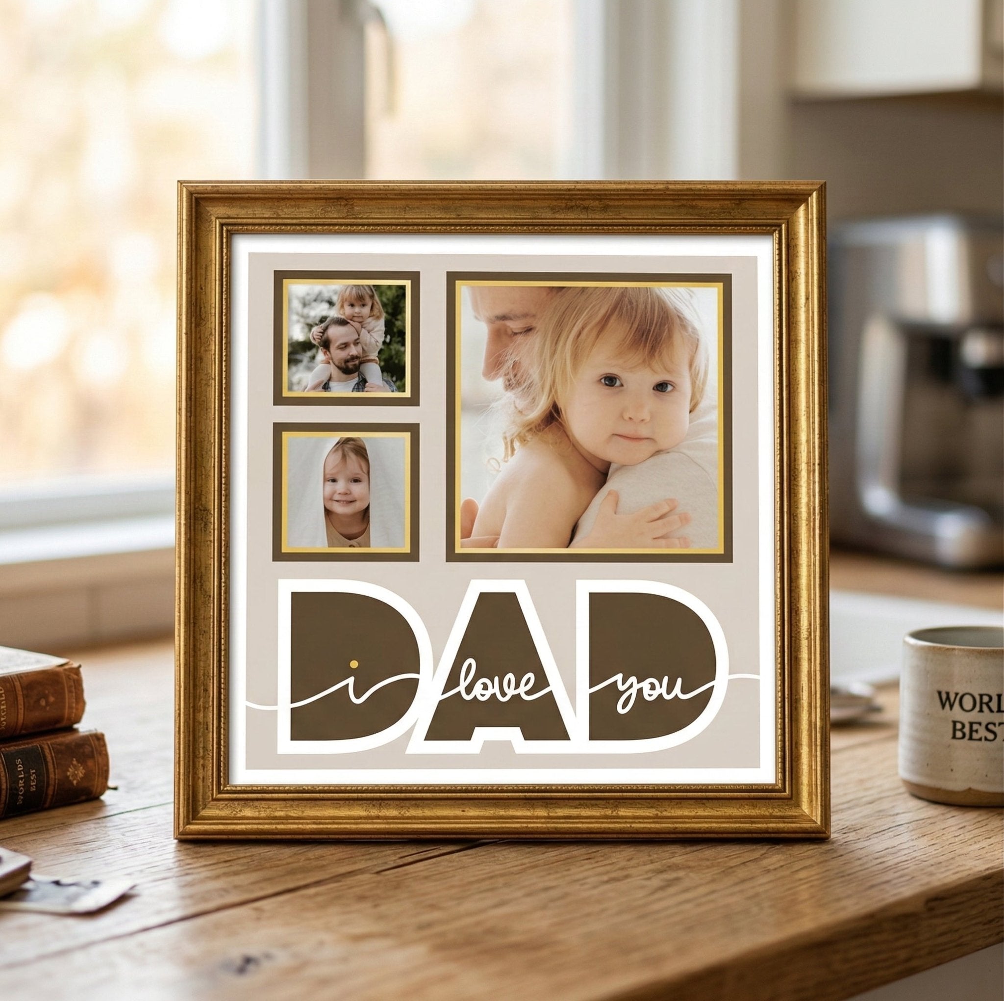 I Love You Dad Photo Frame - The Caring Creative