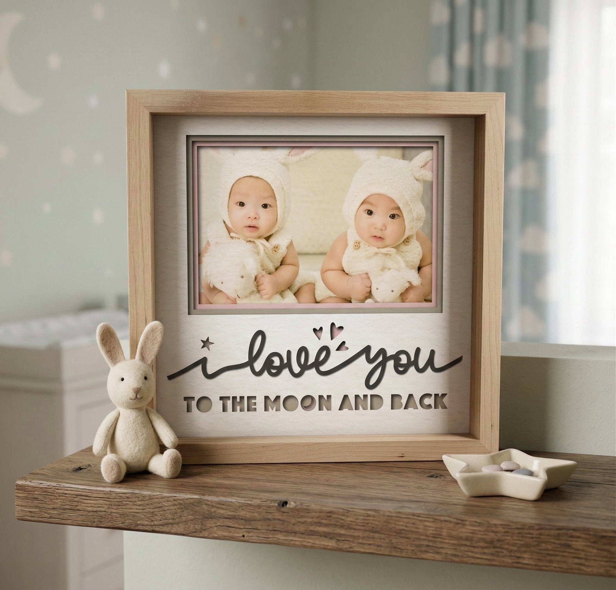 I Love You To The Moon and Back Photo Frame - The Caring Creative
