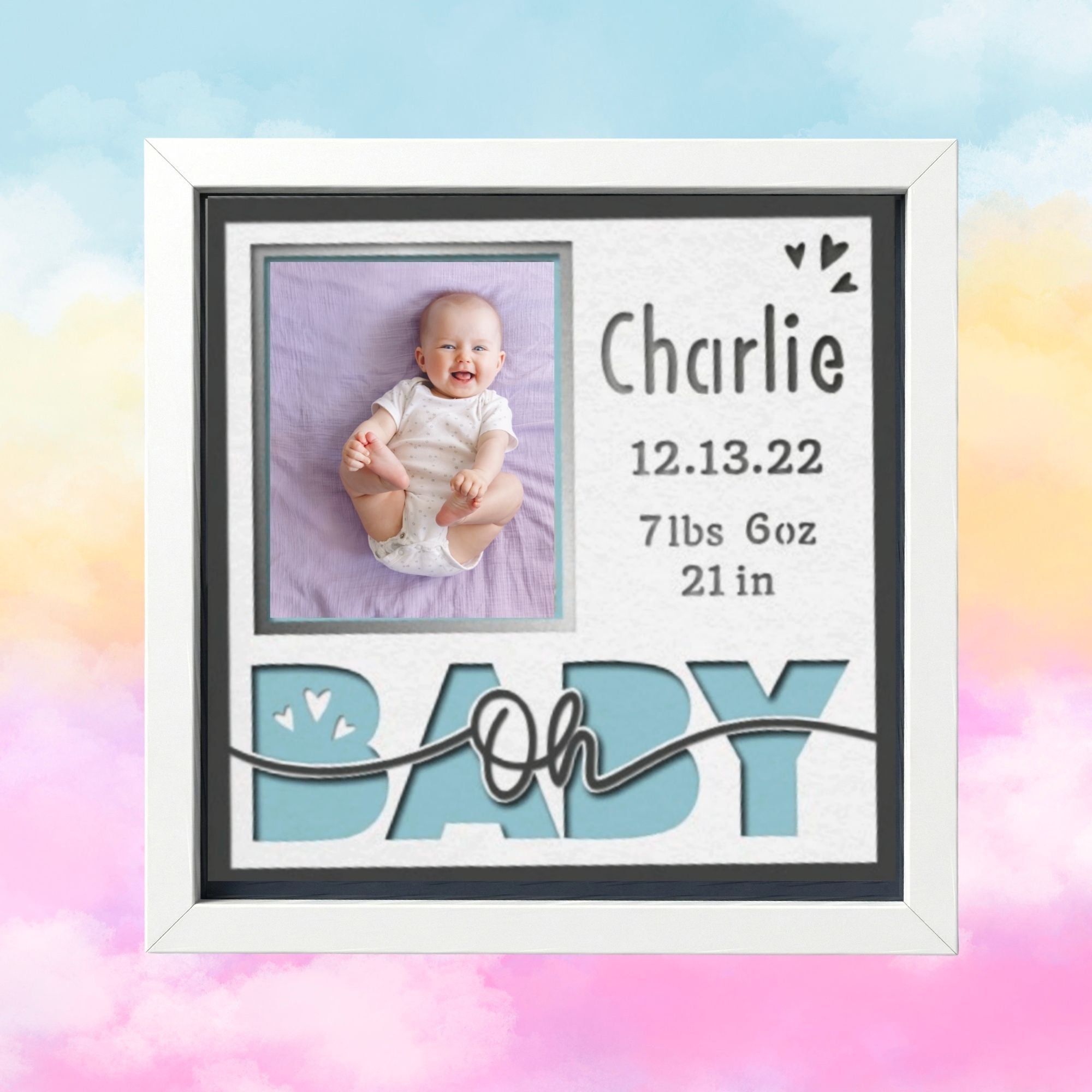 Oh Baby Personalized Photo Frame - The Caring Creative