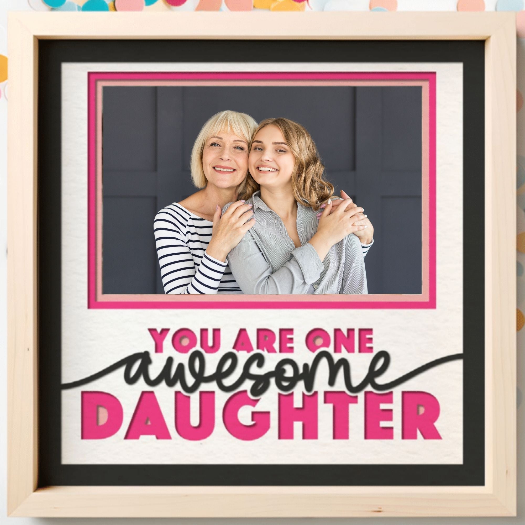 One Awesome Daughter Photo Frame - The Caring Creative