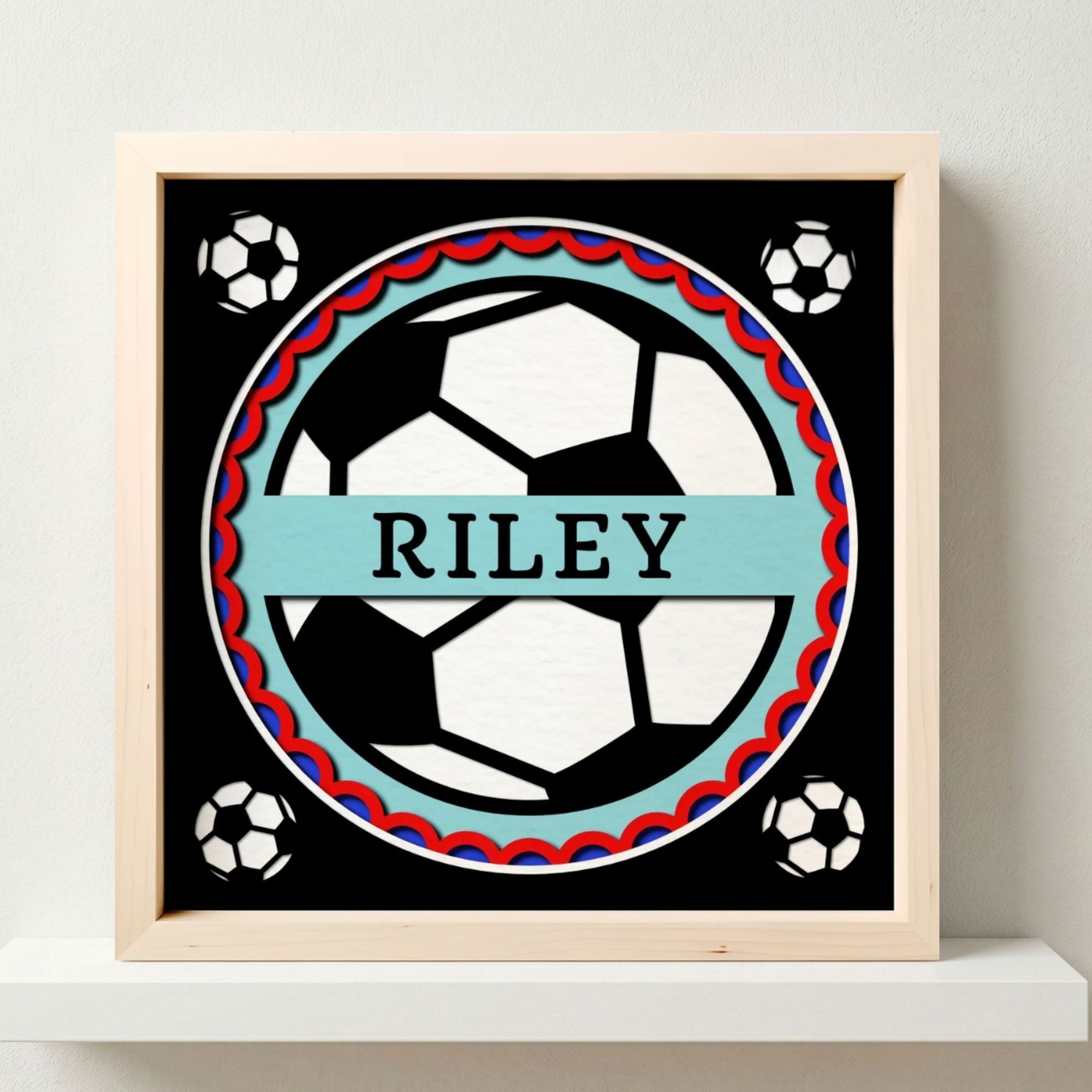 Personalized Soccer Sign Photo Frame - The Caring Creative