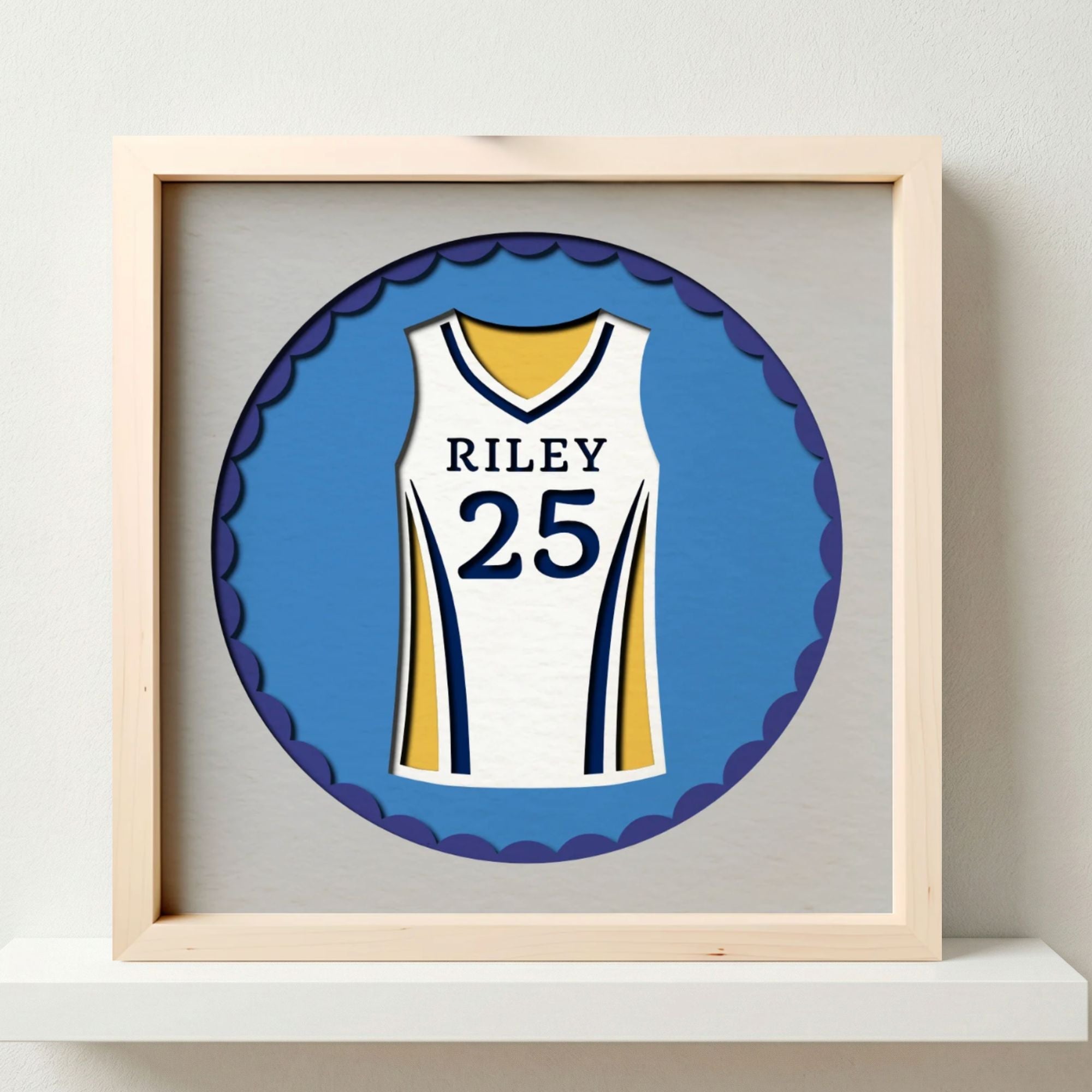 Personalized Volleyball Jersey Photo Frame - The Caring Creative