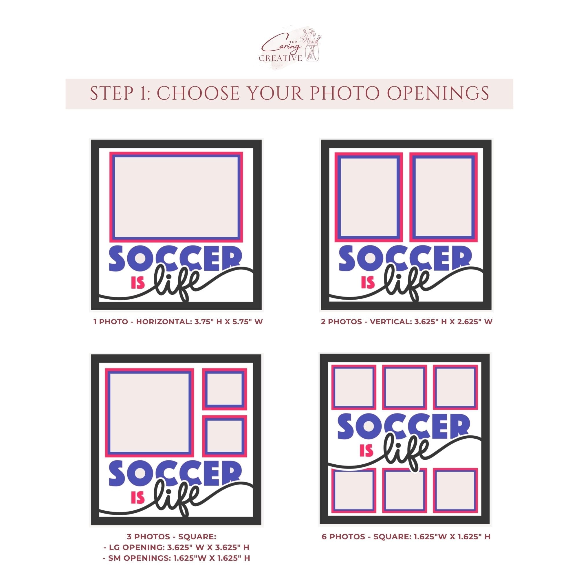 Soccer Is Life Photo Frame - The Caring Creative