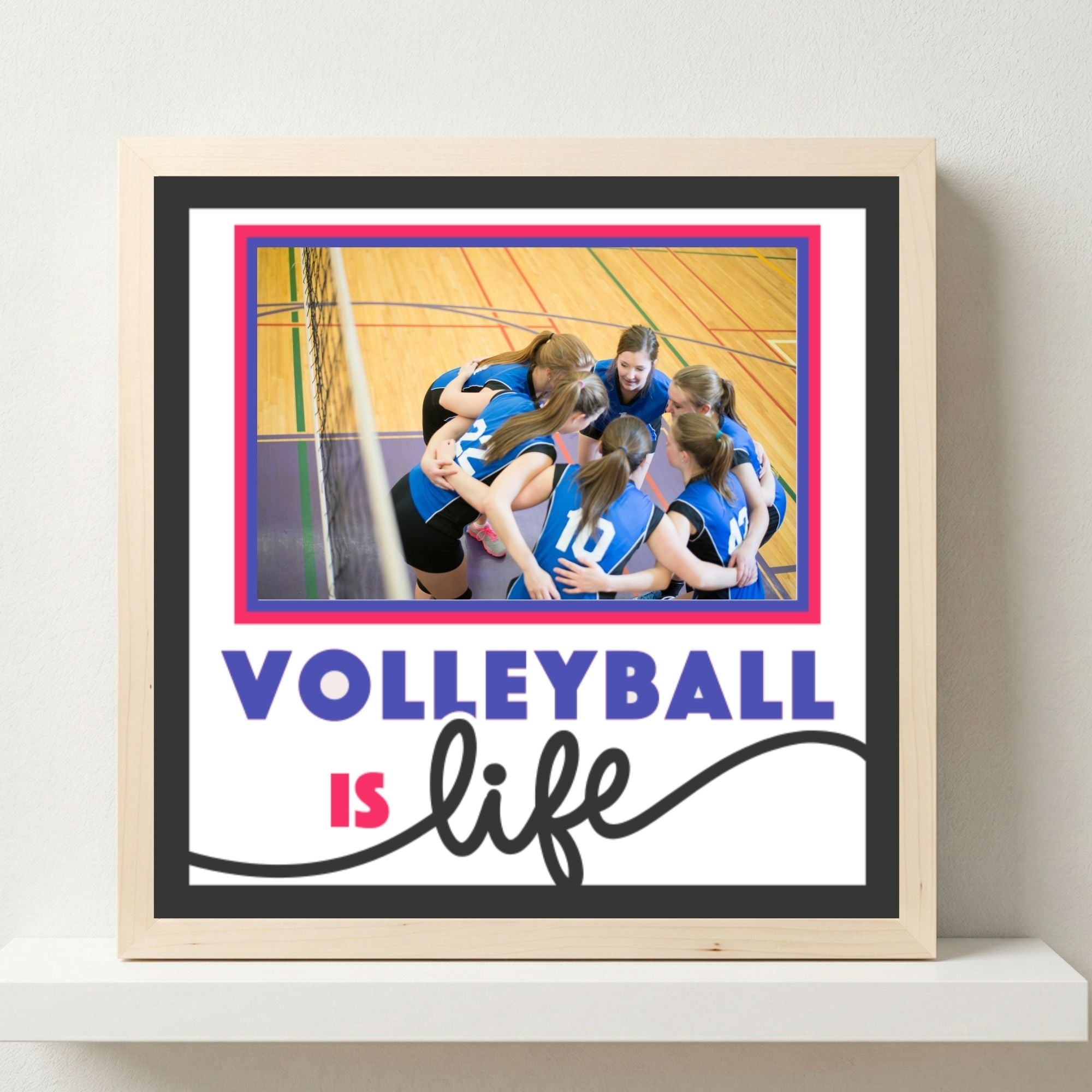 Volleyball Is Life Photo Frame - The Caring Creative