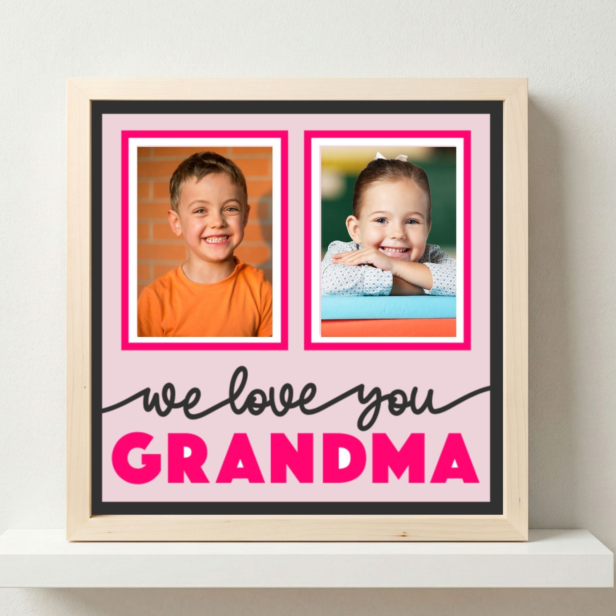 We Love You Grandma Photo Frame - The Caring Creative