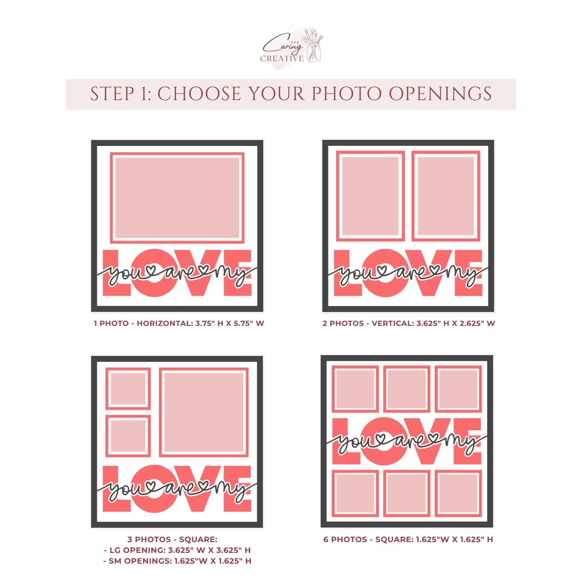 You Are My Love Photo Frame - The Caring Creative