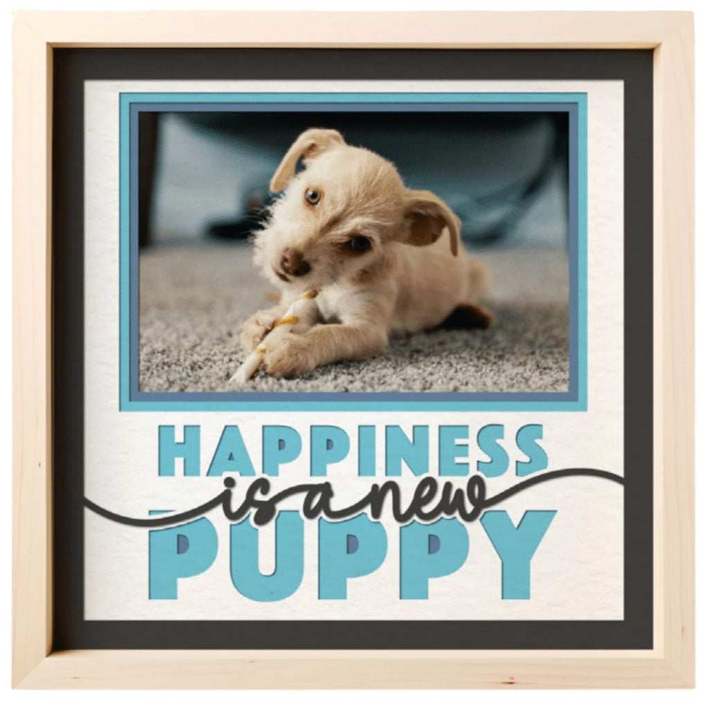 Happiness is a New Puppy Photo Frame Kit