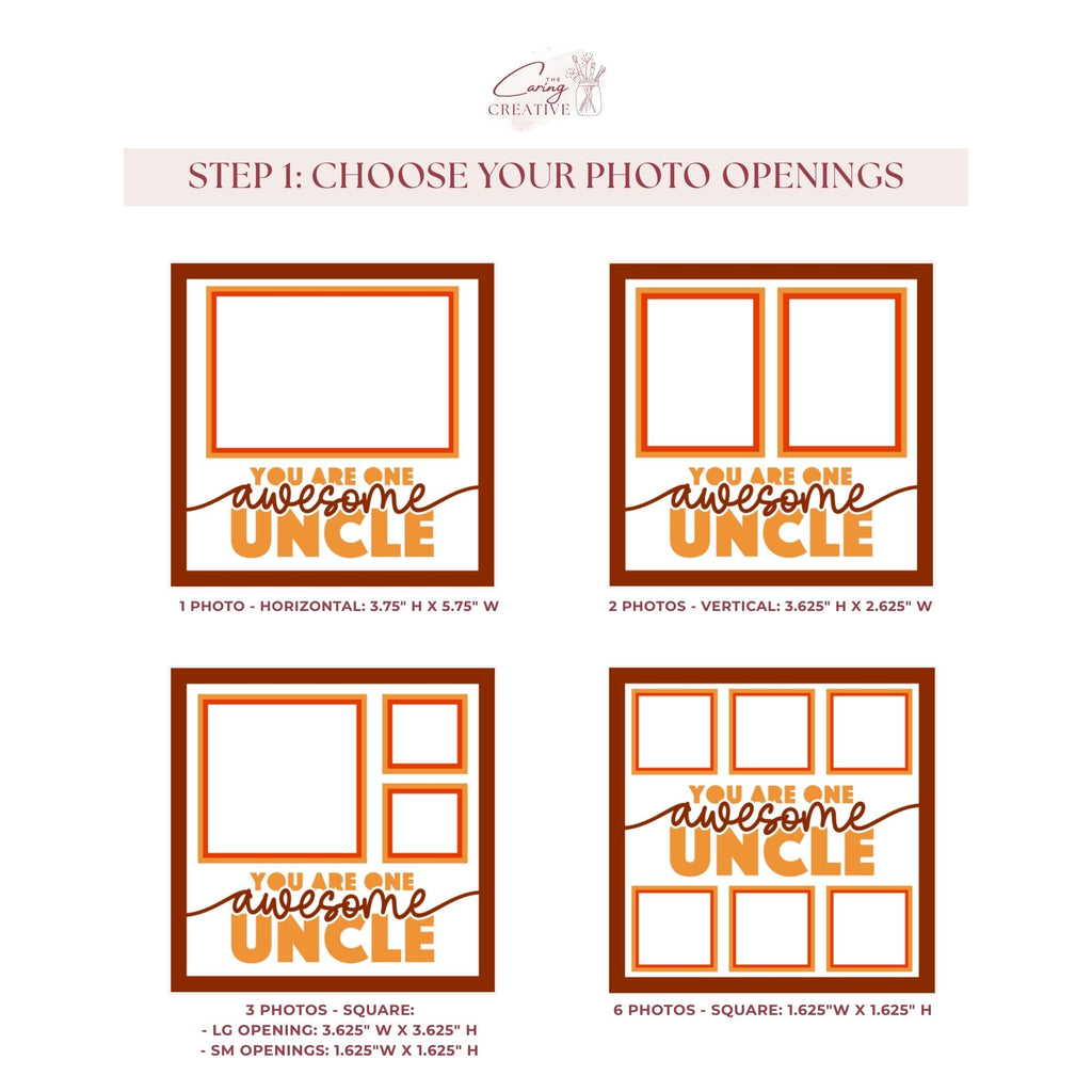 One Awesome Uncle Photo Frame Kit