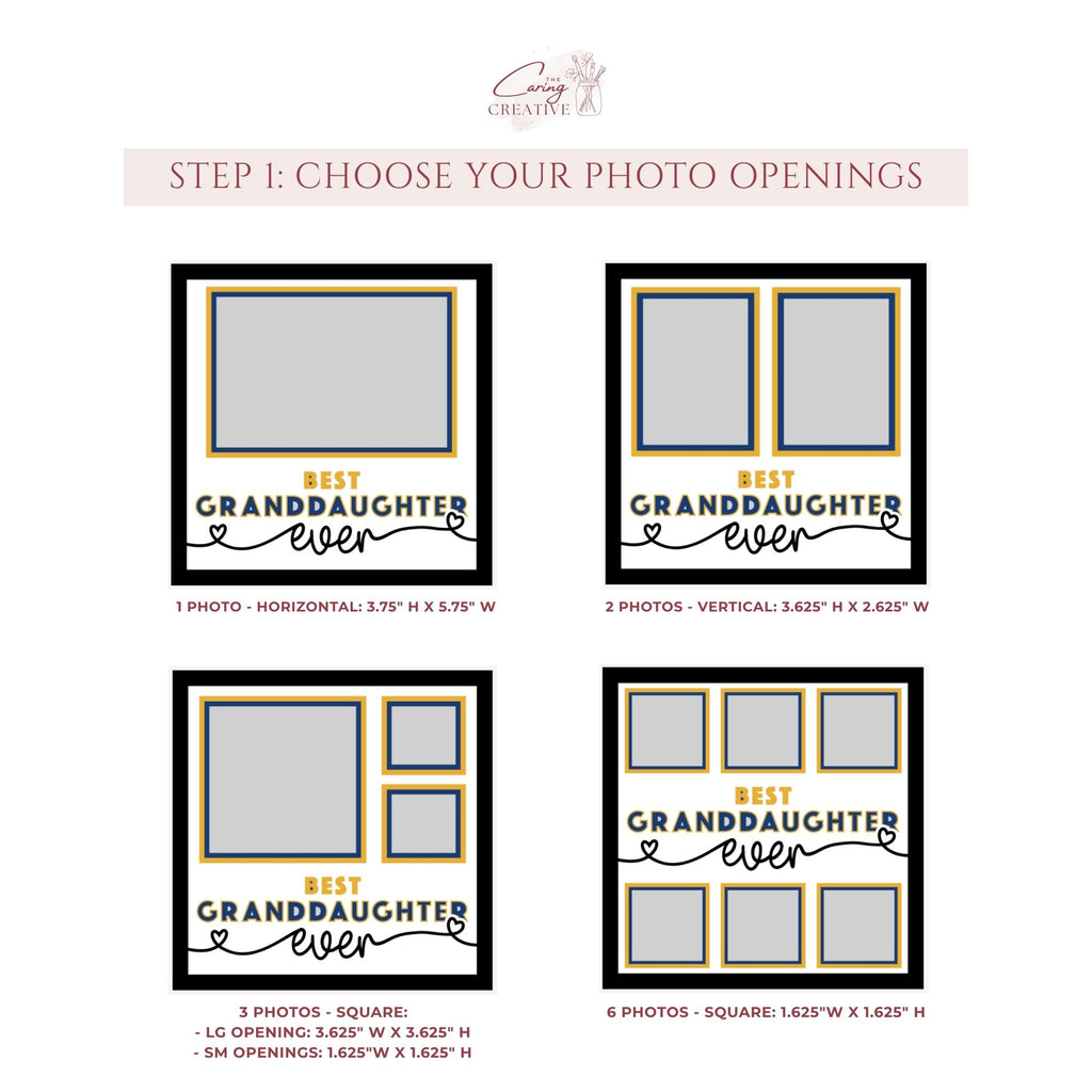 Best Granddaughter Ever Photo Frame Kit
