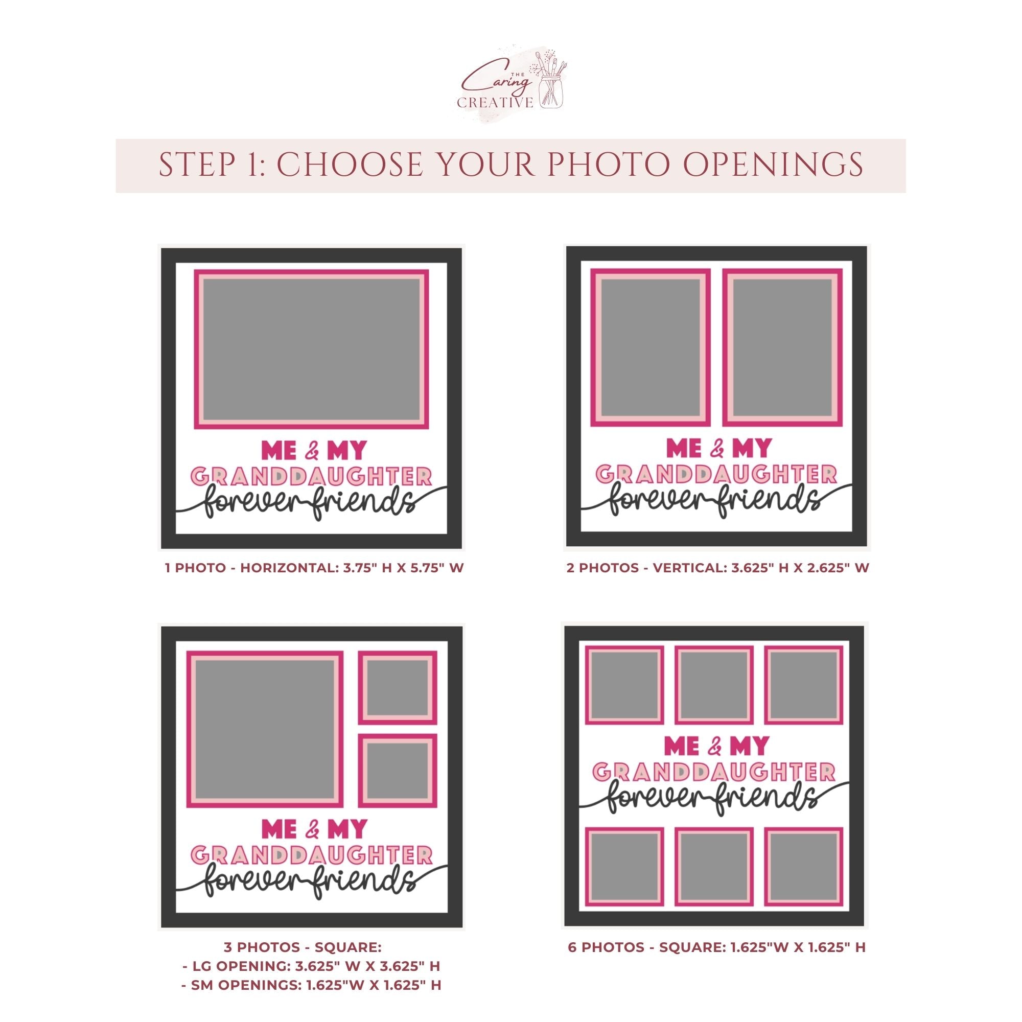 Me & My Granddaughter Forever Friends Photo Frame Kit