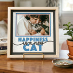 Happiness is a New Cat Photo Frame Kit