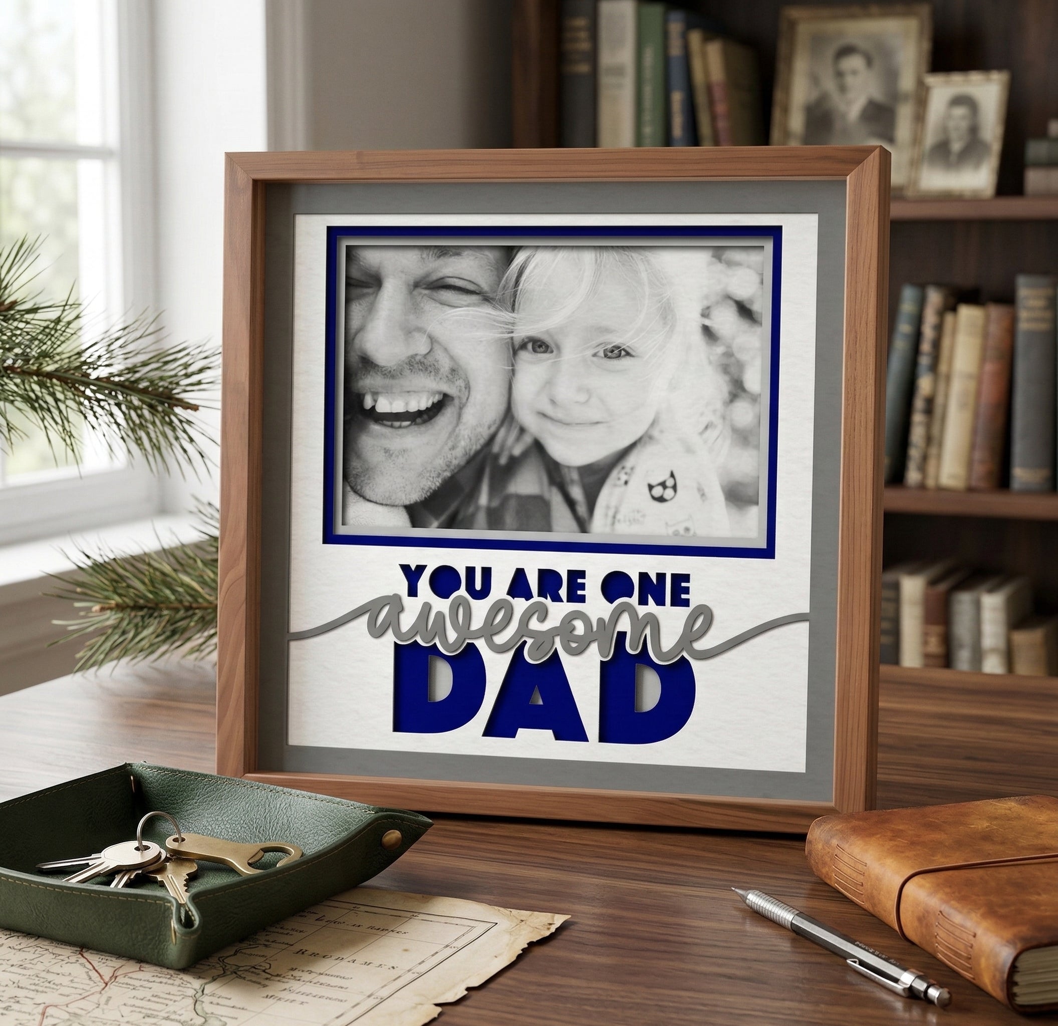 One Awesome Dad Photo Frame Kit