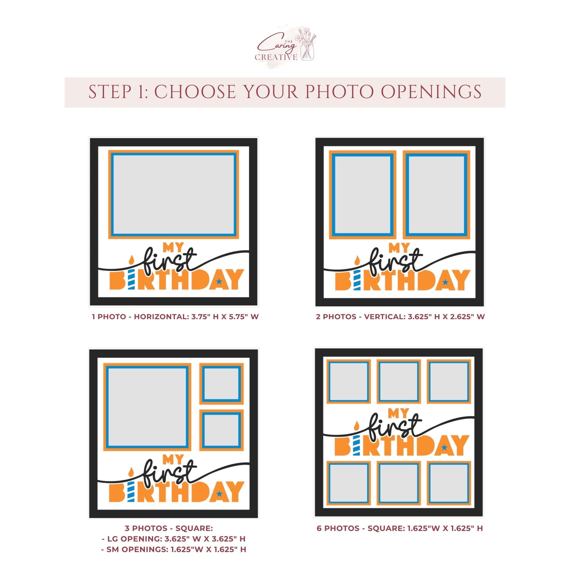 My First Birthday Photo Frame Kit