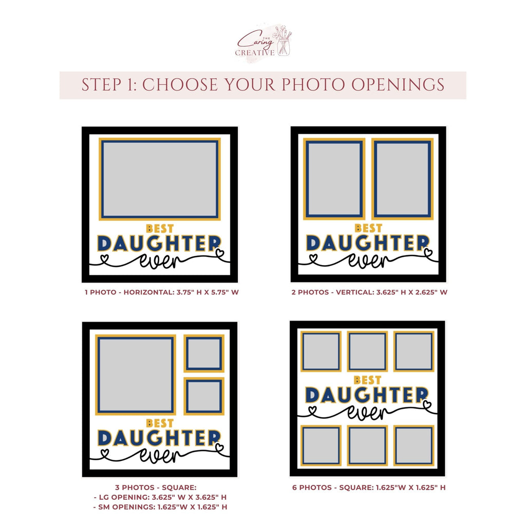 Best Daughter Ever Photo Frame Kit