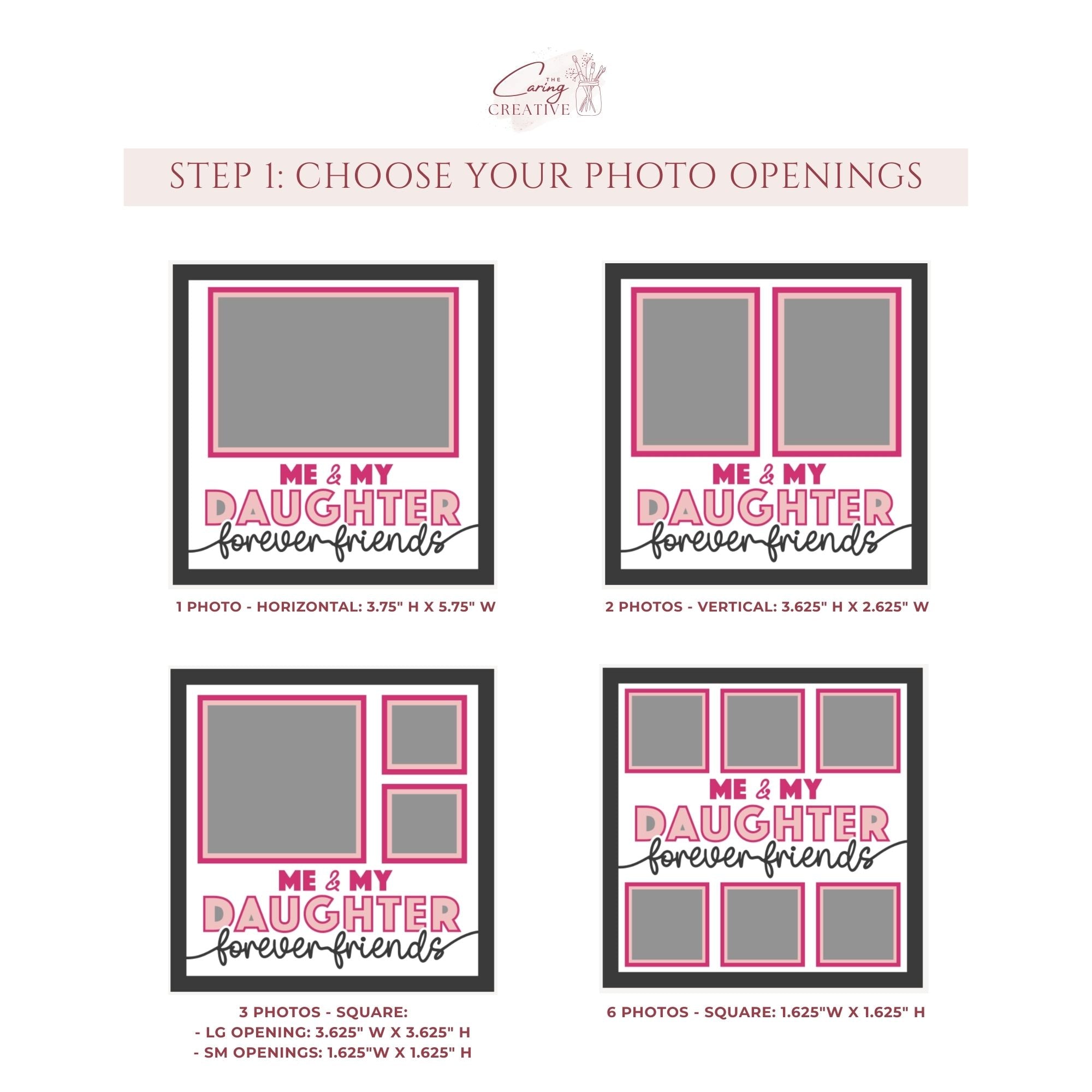 Me & My Daughter Forever Friends Photo Frame Kit