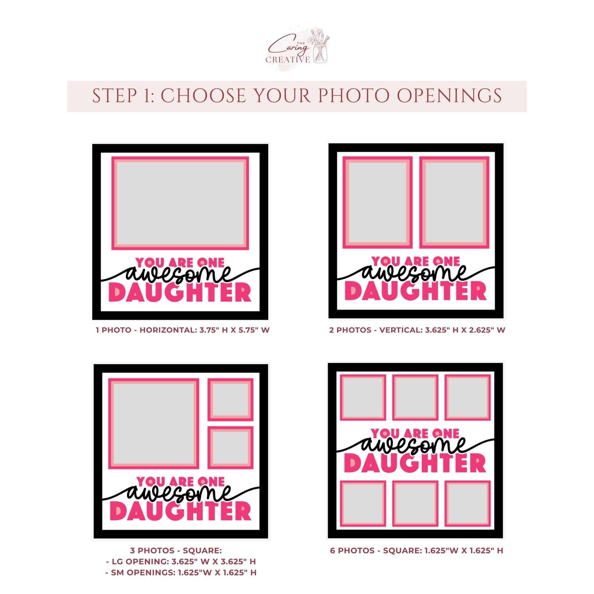 One Awesome Daughter Photo Frame Kit