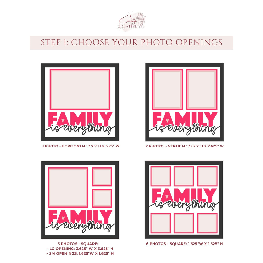 Family Is Everything Photo Frame Kit