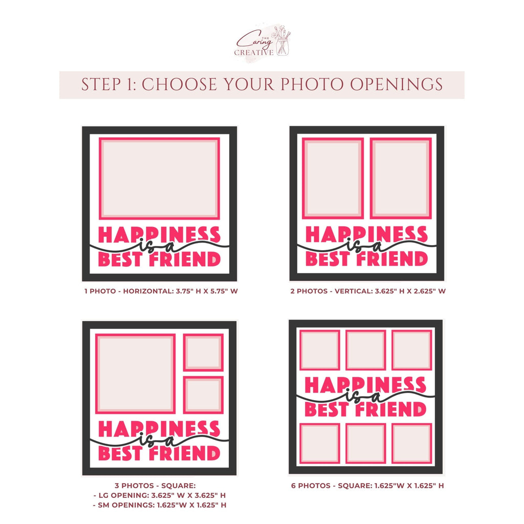 Happiness Is a Best Friend Photo Frame Kit