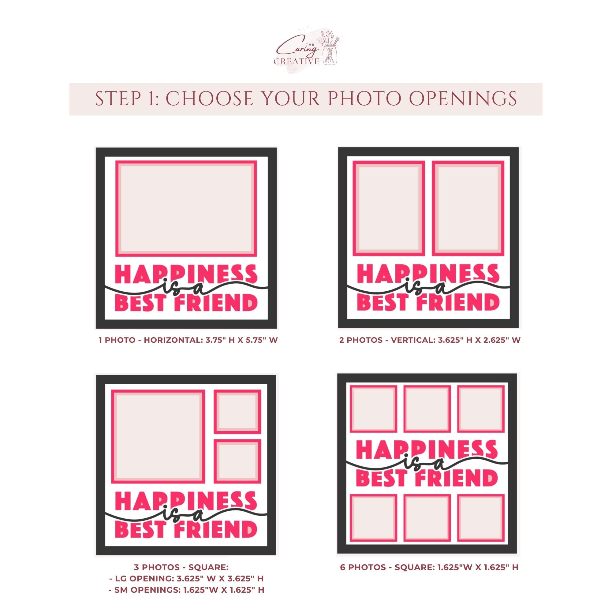 Happiness Is a Best Friend Photo Frame Kit