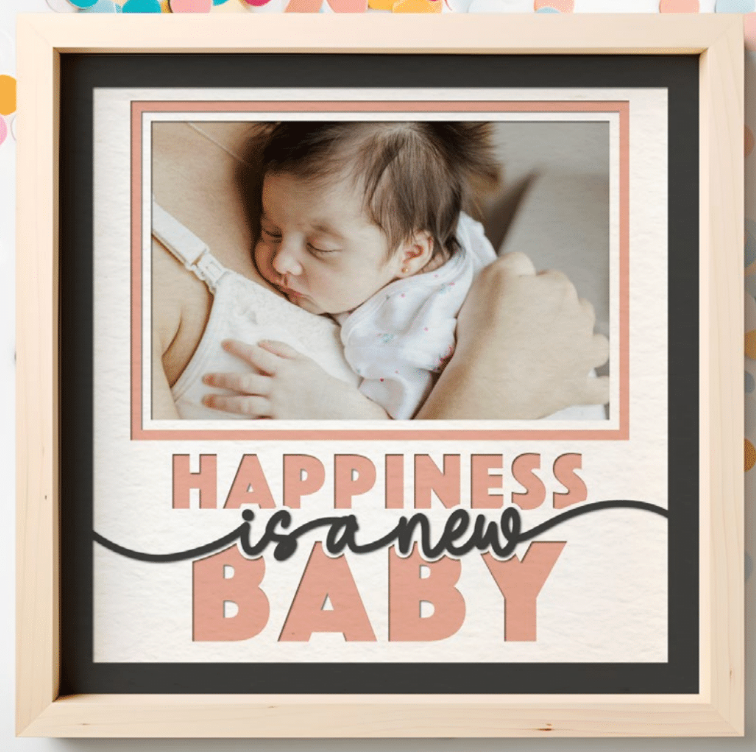 Happiness is a New Baby Photo Frame Kit