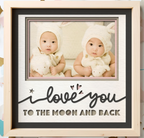 I Love You To The Moon and Back Photo Frame Kit