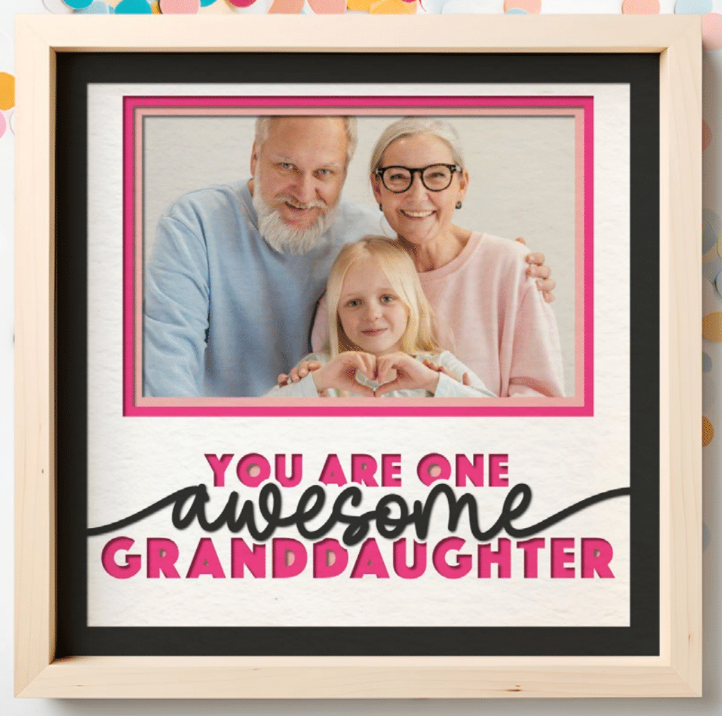 One Awesome Granddaughter Photo Frame Kit