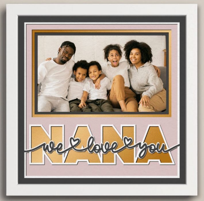 We Love You Nana Photo Frame Kit