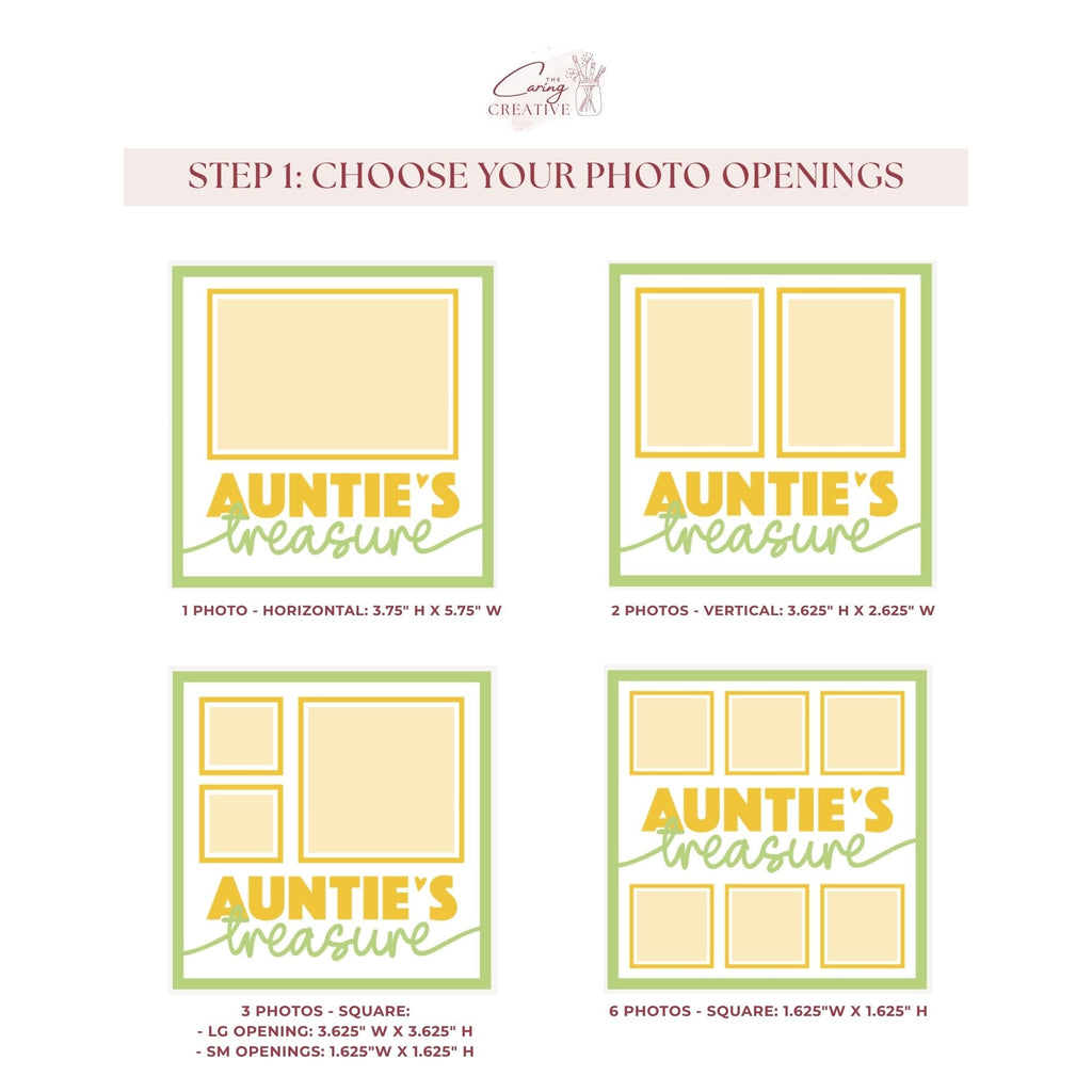 Auntie's Treasure Photo Frame - The Caring Creative