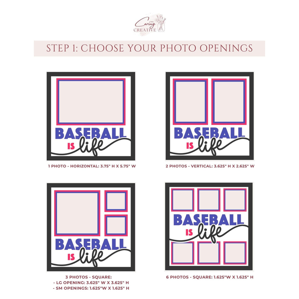 Baseball Is Life Photo Frame - The Caring Creative