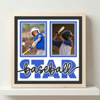 Baseball Star Photo Frame - The Caring Creative