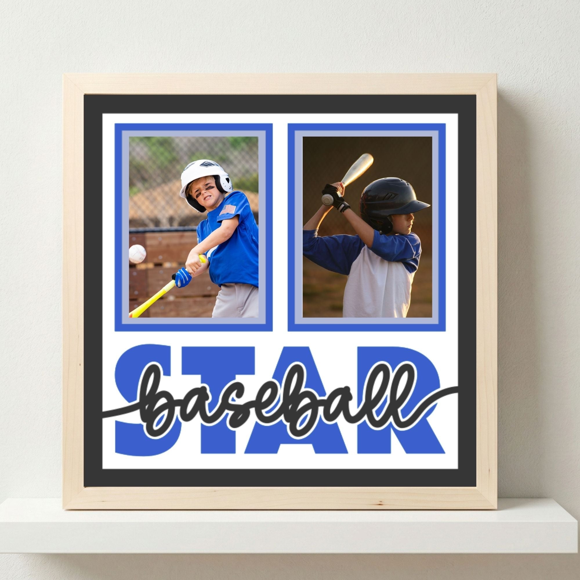 Baseball Star Photo Frame - The Caring Creative
