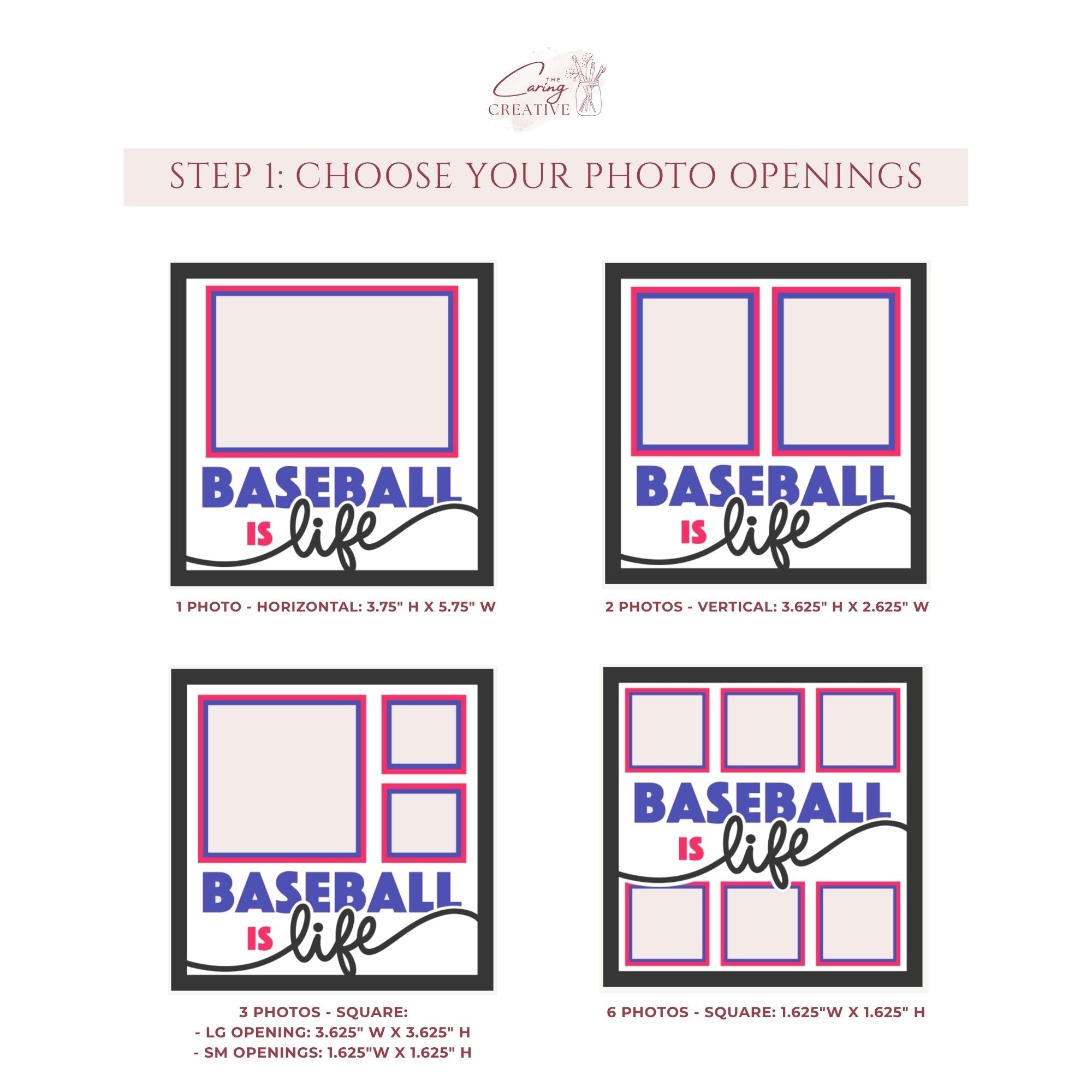 Baseball Star Photo Frame - The Caring Creative