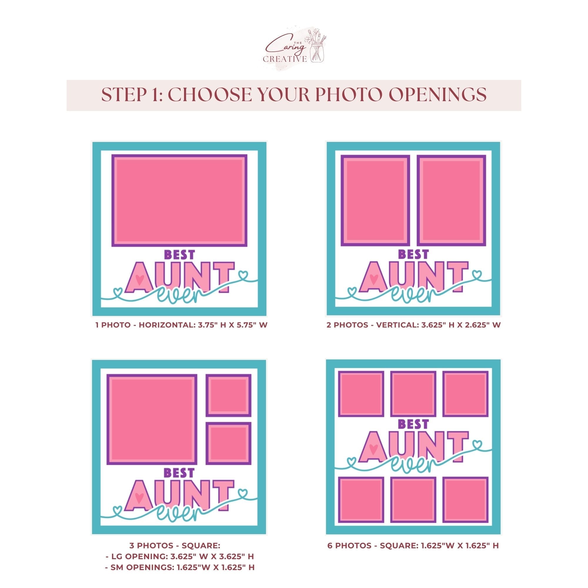 Best Aunt Ever Photo Frame - The Caring Creative