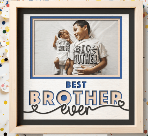 Best Brother Ever Photo Frame - The Caring Creative