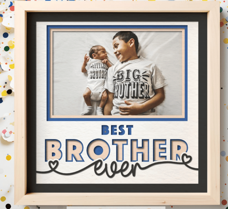 Best Brother Ever Photo Frame - The Caring Creative