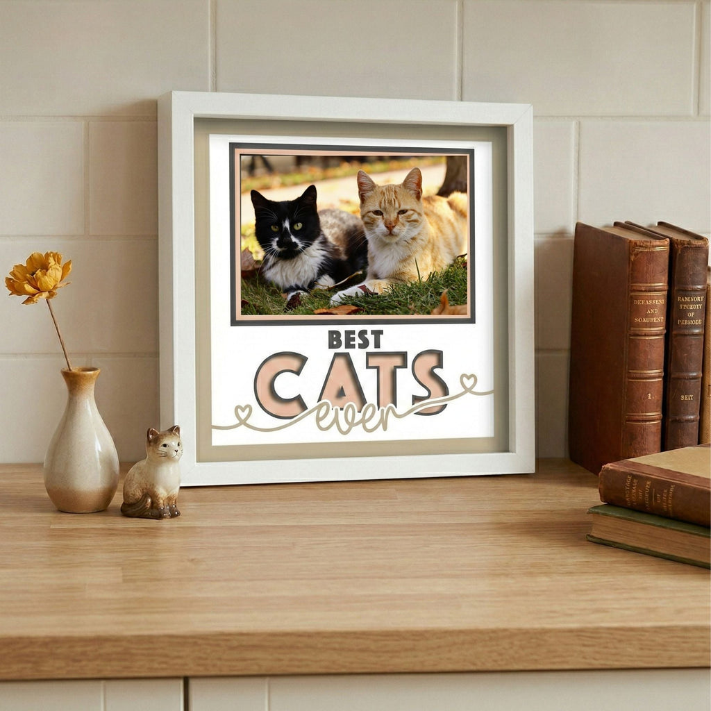Best Cats Ever Photo Frame - The Caring Creative