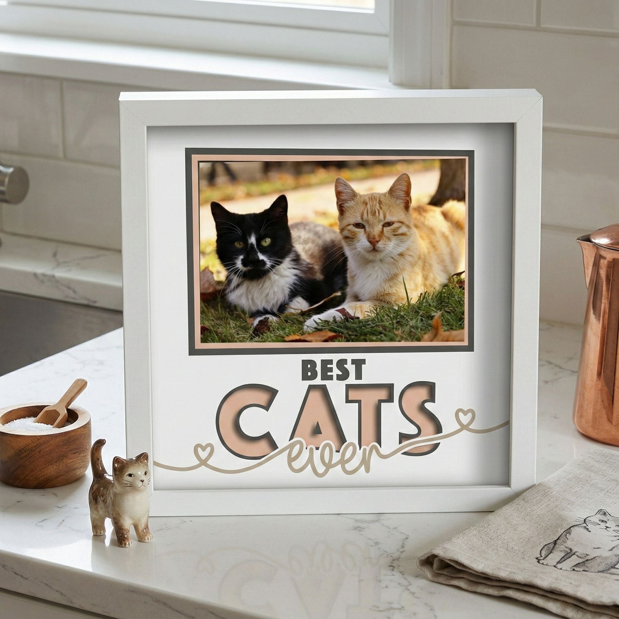 Best Cats Ever Photo Frame - The Caring Creative