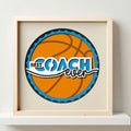 Best Coach Ever - Basketball Photo Frame - The Caring Creative