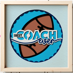 Best Coach Ever - Football Photo Frame - The Caring Creative