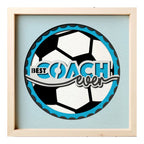 Best Coach Ever - Soccer Photo Frame - The Caring Creative